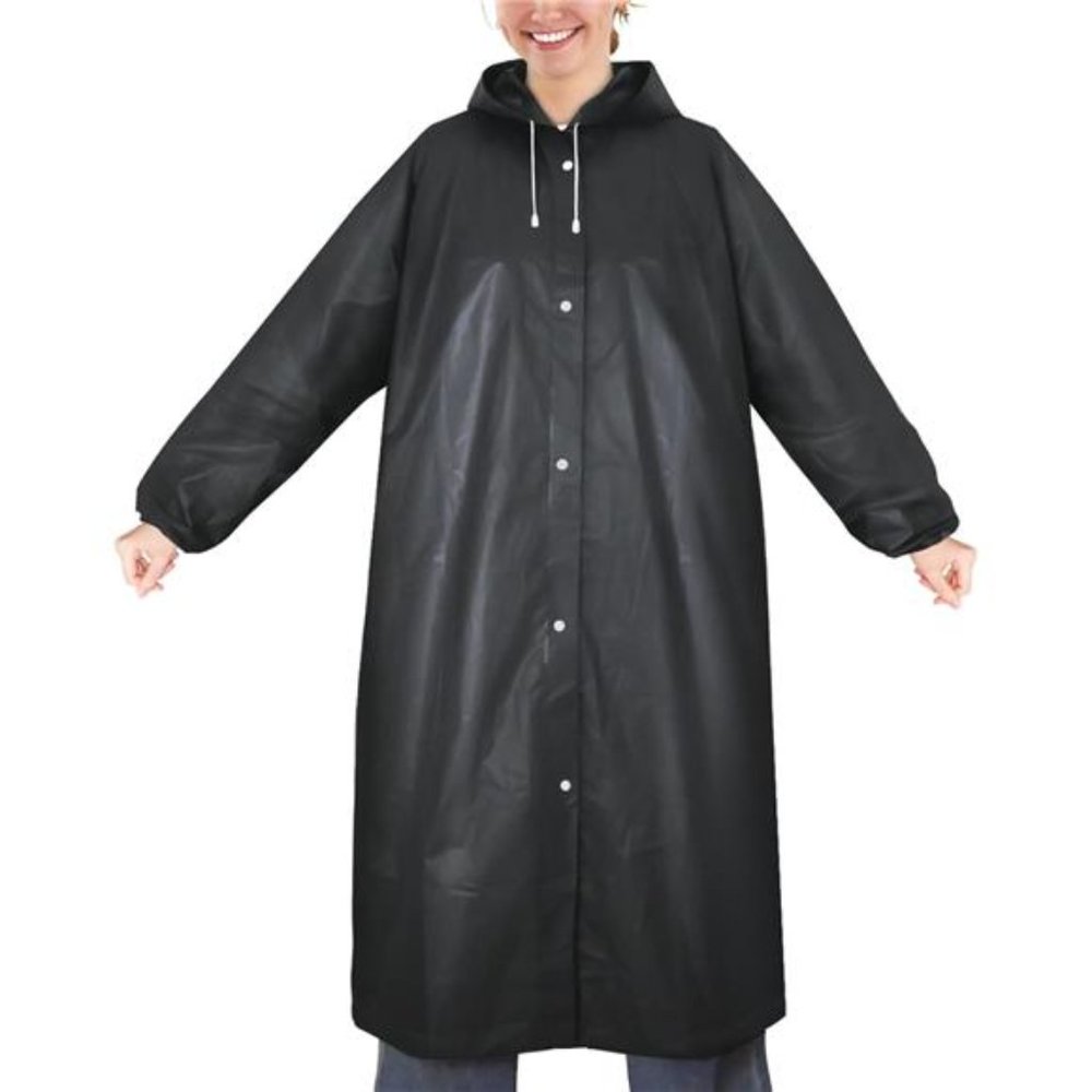 PTEROMY EVA Rain Poncho, Reusable Rain Ponchos for Adults, Unisex Rain Coat with